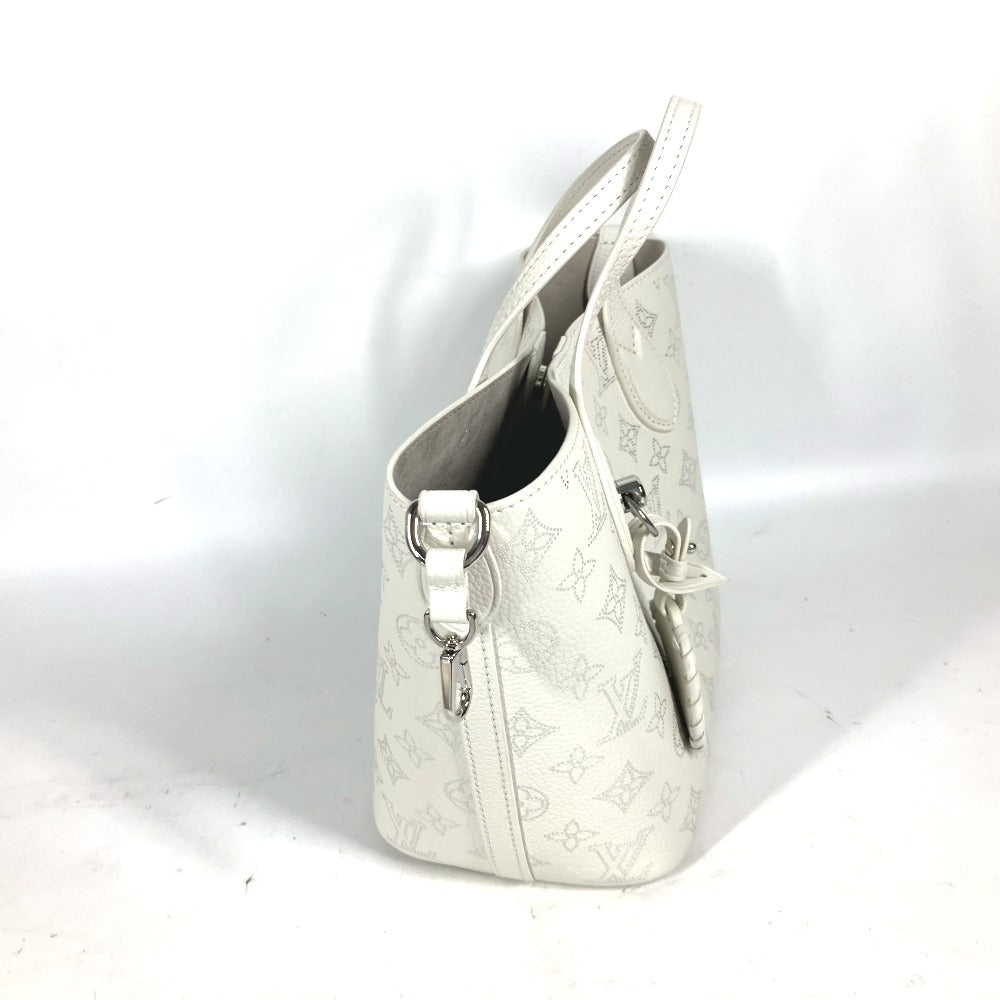 LOUIS VUITTON Shoulder Bag M11842 monogram mahina leather white Monogram Mahina Blossom PM Women Used Authentic