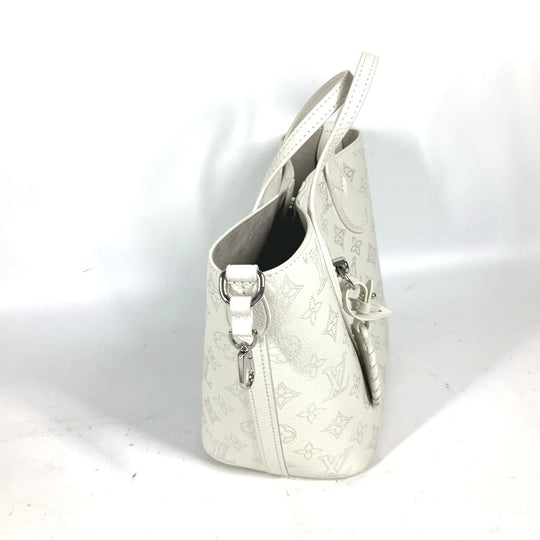 LOUIS VUITTON Shoulder Bag M11842 monogram mahina leather white Monogram Mahina Blossom PM Women Used Authentic