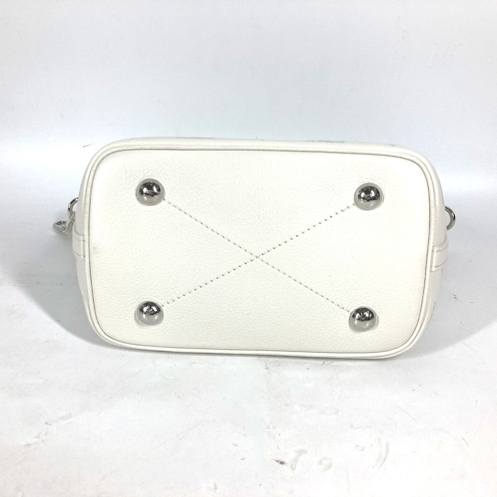 LOUIS VUITTON Shoulder Bag M11842 monogram mahina leather white Monogram Mahina Blossom PM Women Used Authentic