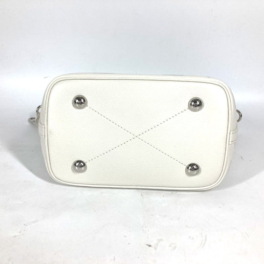 LOUIS VUITTON Shoulder Bag M11842 monogram mahina leather white Monogram Mahina Blossom PM Women Used Authentic