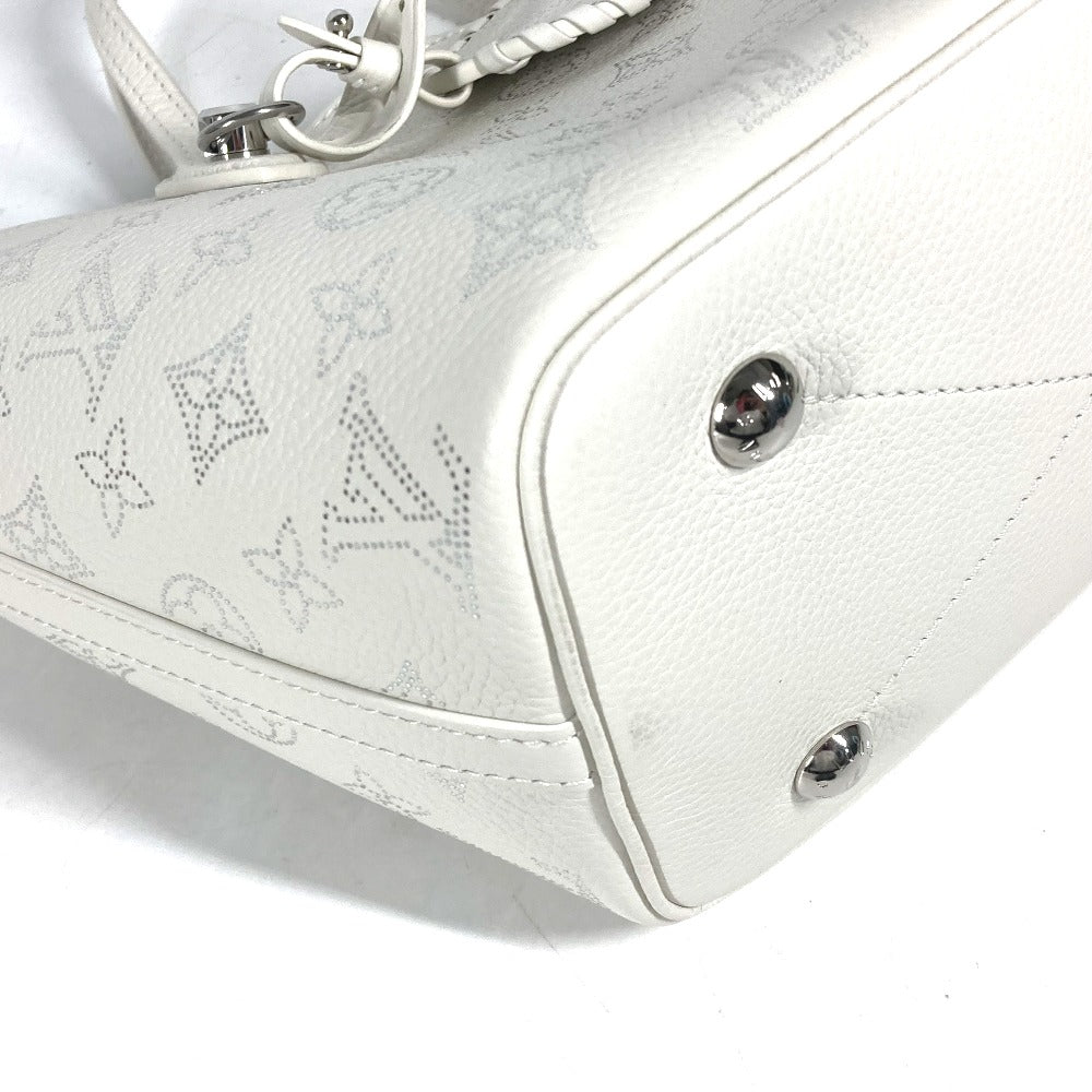 LOUIS VUITTON Shoulder Bag M11842 monogram mahina leather white Monogram Mahina Blossom PM Women Used Authentic