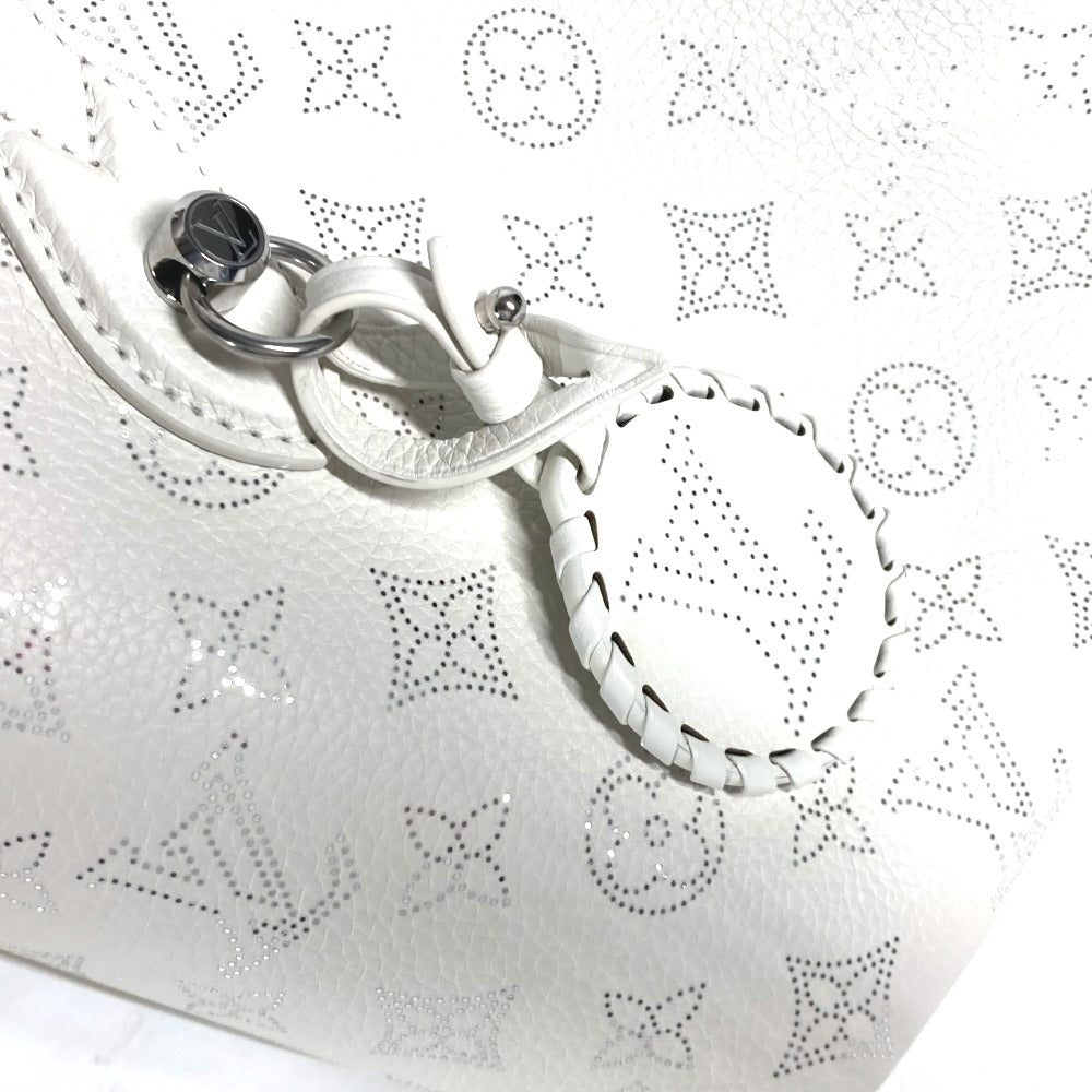 LOUIS VUITTON Shoulder Bag M11842 monogram mahina leather white Monogram Mahina Blossom PM Women Used Authentic