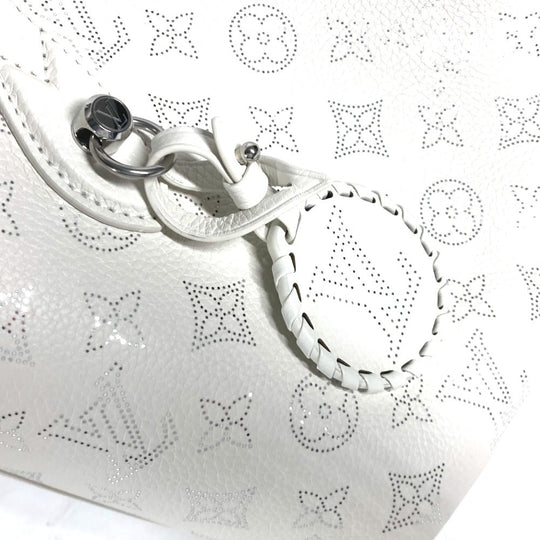 LOUIS VUITTON Shoulder Bag M11842 monogram mahina leather white Monogram Mahina Blossom PM Women Used Authentic