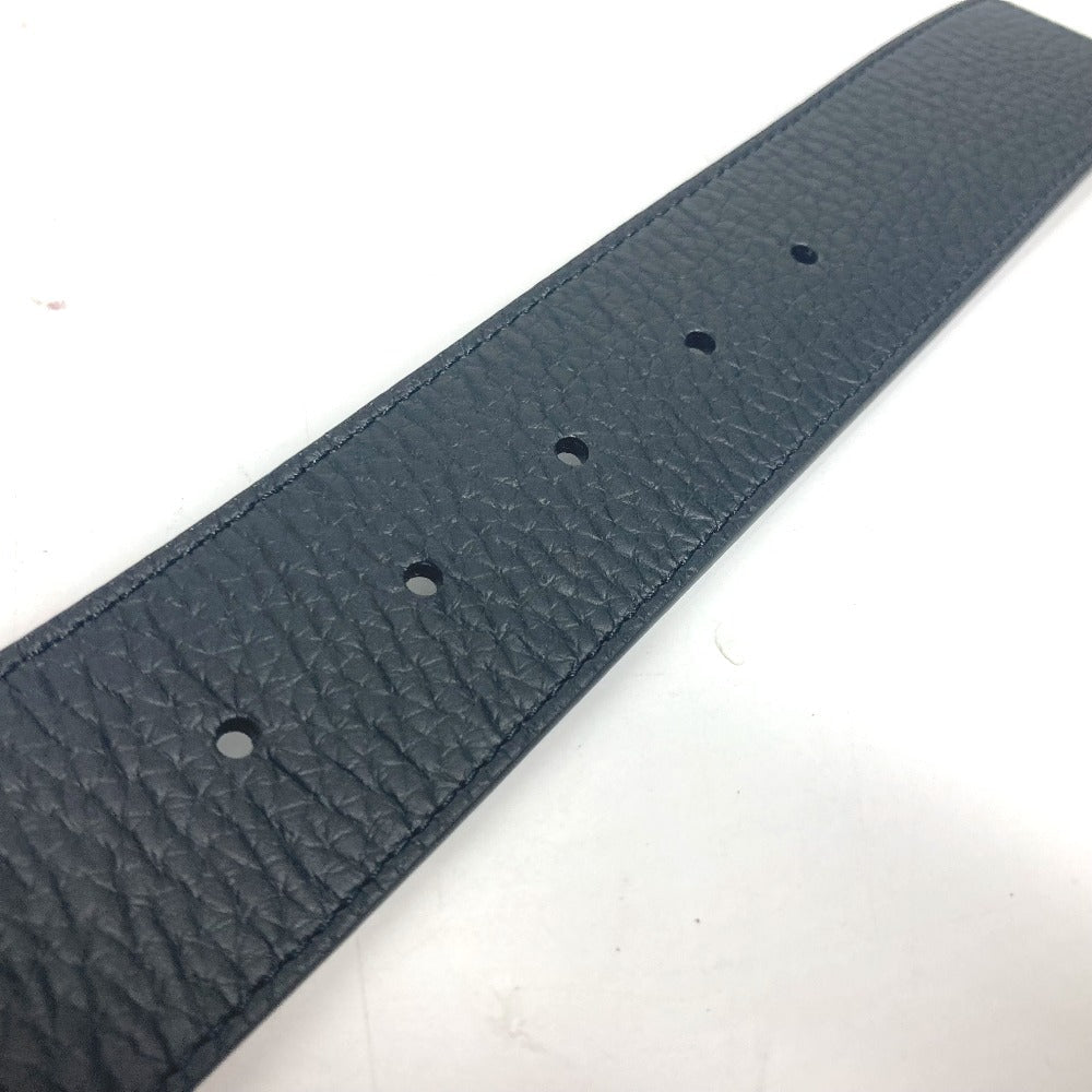 LOUIS VUITTON belt M0333U leather Black x gray Belt: LV Damier 40MM reversible mens 90 Used Authentic