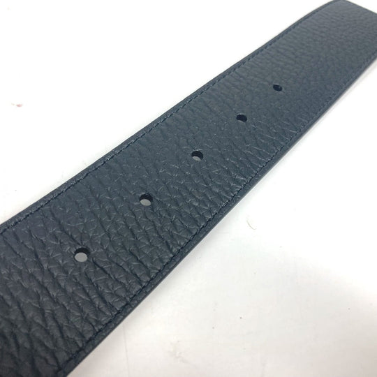 LOUIS VUITTON belt M0333U leather Black x gray Belt: LV Damier 40MM reversible mens 90 Used Authentic