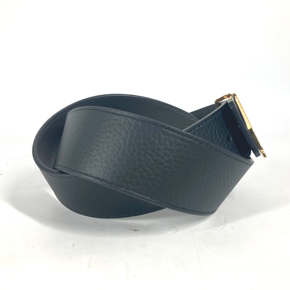 LOUIS VUITTON belt M0333U leather Black x gray Belt: LV Damier 40MM reversible mens 90 Used Authentic