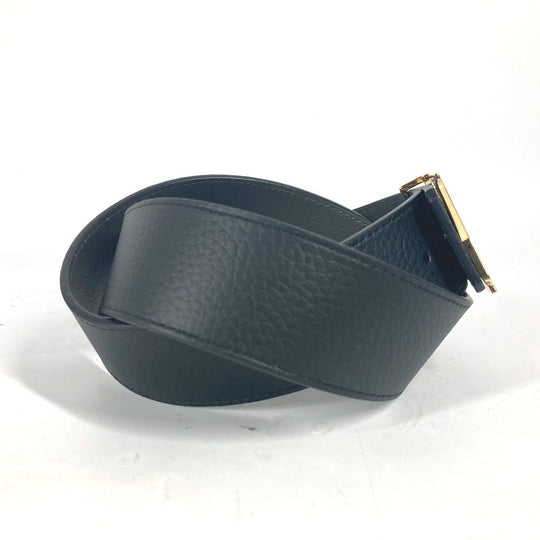 LOUIS VUITTON belt M0333U leather Black x gray Belt: LV Damier 40MM reversible mens 90 Used Authentic