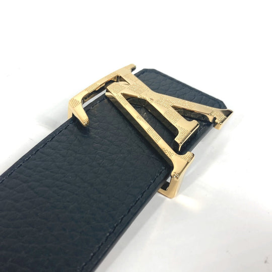 LOUIS VUITTON belt M0333U leather Black x gray Belt: LV Damier 40MM reversible mens 90 Used Authentic