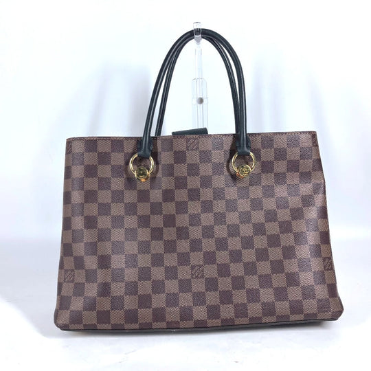 LOUIS VUITTON Shoulder Bag N40050 Damier canvas Brown Damier Riverside Women Used Authentic