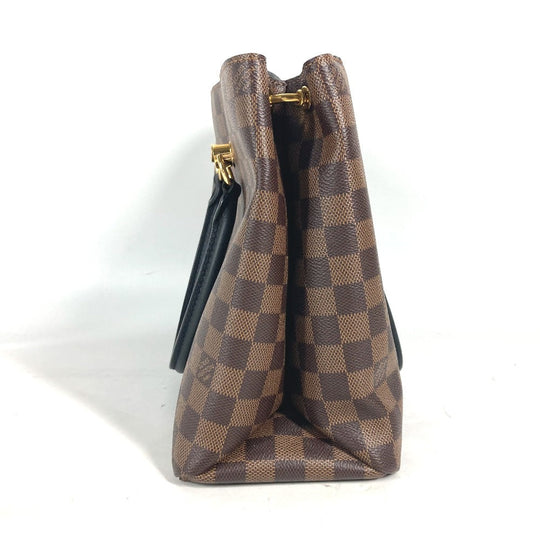 LOUIS VUITTON Shoulder Bag N40050 Damier canvas Brown Damier Riverside Women Used Authentic