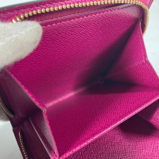 LOUIS VUITTON Folded wallet M95188 Monogram canvas Brown Monogram Perfo Compact zip Women Used Authentic