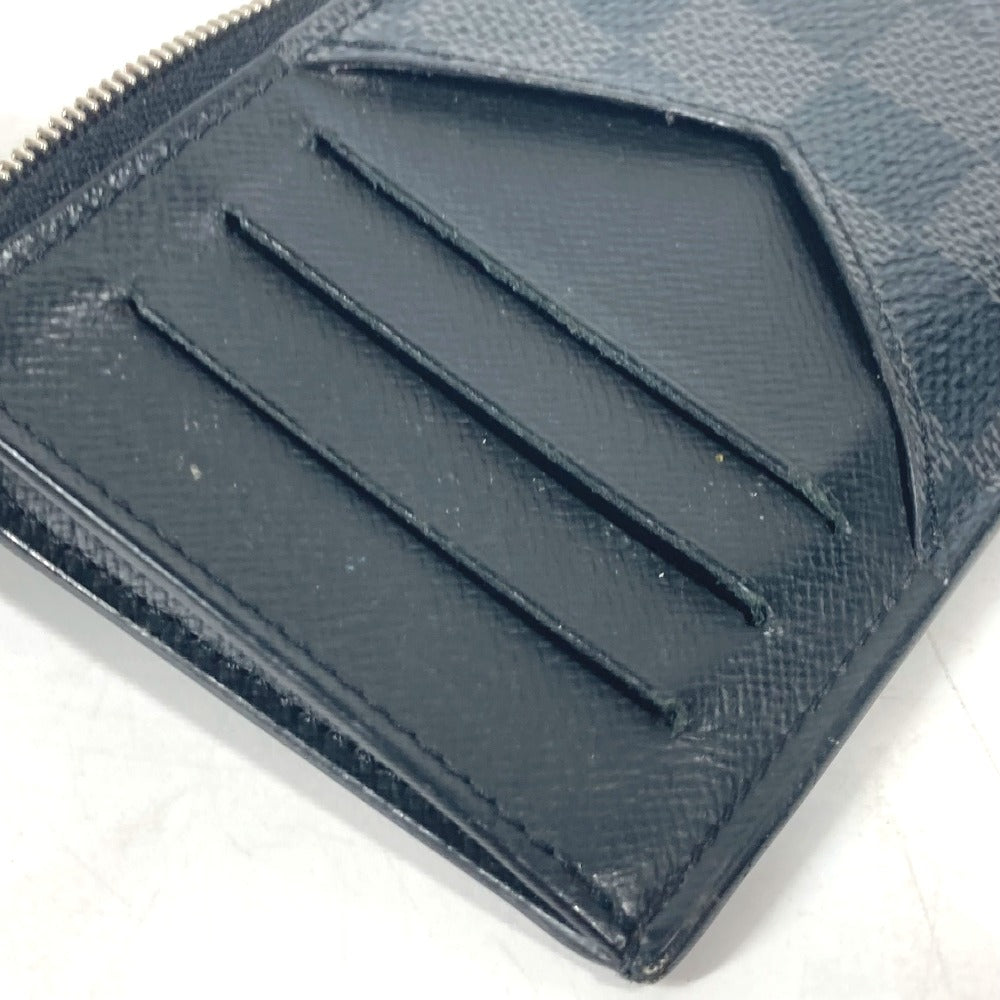 LOUIS VUITTON Coin case N64038 Damier Grafitto Canvas black Damier Grafitte Coin card holder