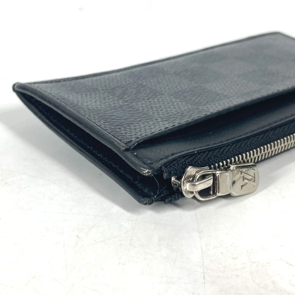 LOUIS VUITTON Coin case N64038 Damier Grafitto Canvas black Damier Grafitte Coin card holder