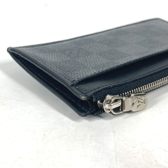 LOUIS VUITTON Coin case N64038 Damier Grafitto Canvas black Damier Grafitte Coin card holder