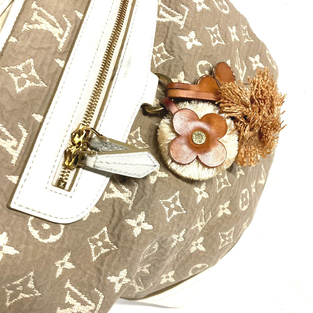LOUIS VUITTON Shoulder Bag M93499 Cotton, Leather beige Monogram Sabia Buzzus PM