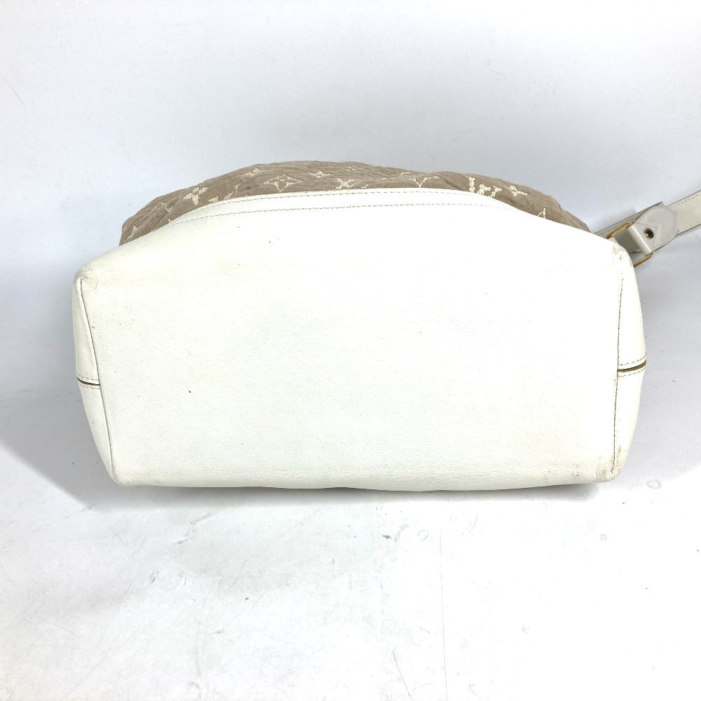 LOUIS VUITTON Shoulder Bag M93499 Cotton, Leather beige Monogram Sabia Buzzus PM