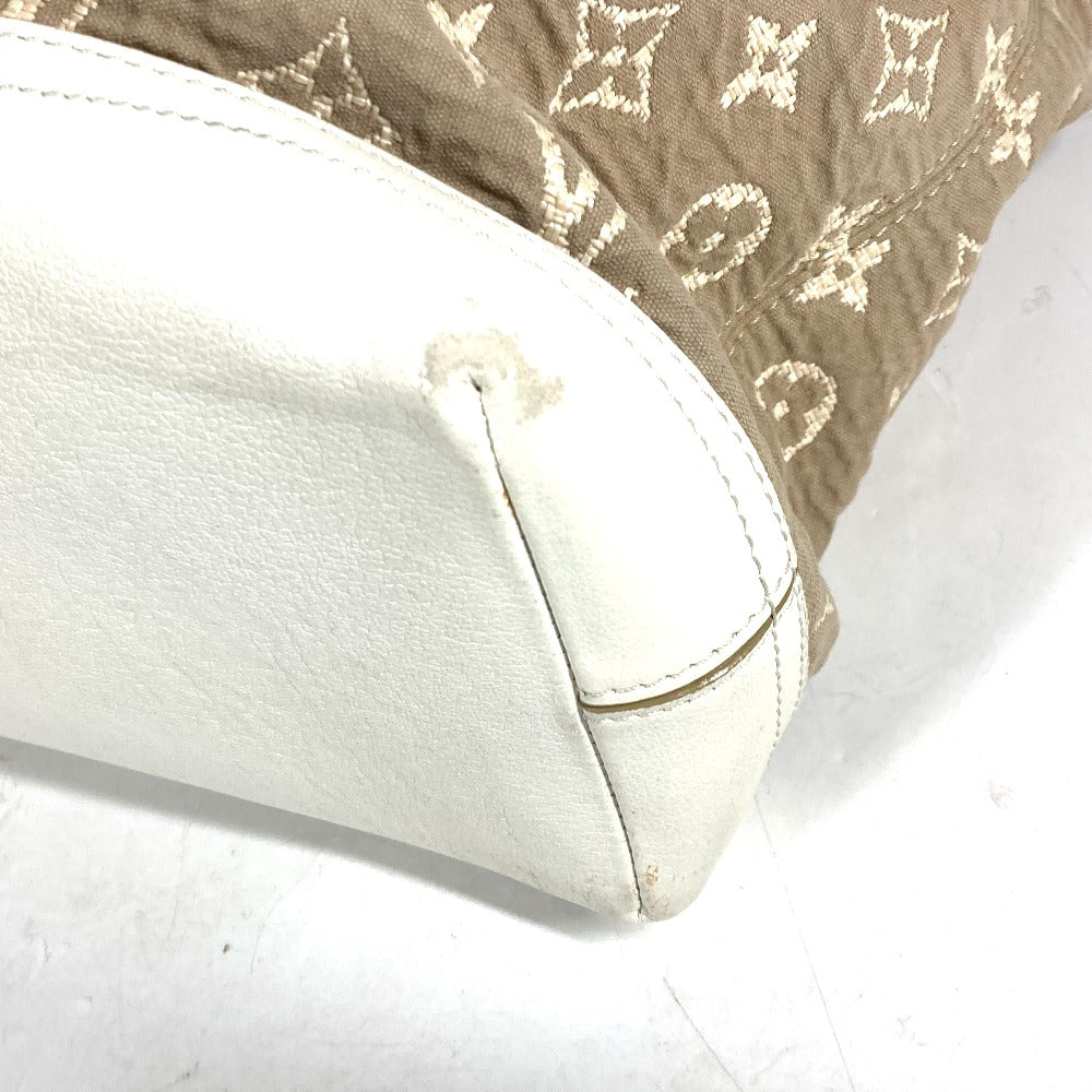 LOUIS VUITTON Shoulder Bag M93499 Cotton, Leather beige Monogram Sabia Buzzus PM