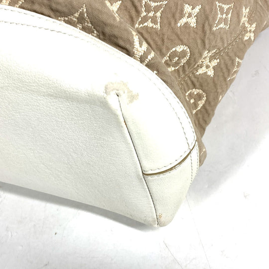 LOUIS VUITTON Shoulder Bag M93499 Cotton, Leather beige Monogram Sabia Buzzus PM