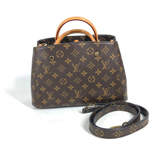 LOUIS VUITTON Handbag M41055 Monogram canvas Brown Monogram Montaigne BB