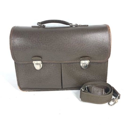 LOUIS VUITTON Business bag M32618 Taiga Leather Brown Taiga Anton