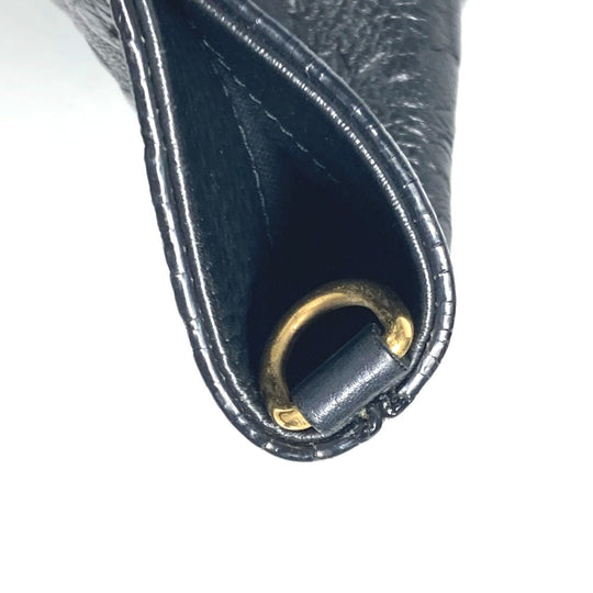 VERSACE Handbag leather black logo Medusa unisex(Unisex) Used Authentic