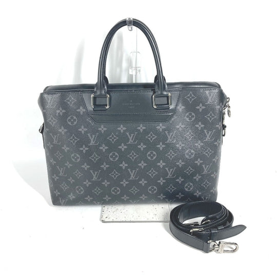 LOUIS VUITTON Business bag M44222 Monogram Eclipse Canvas black Monogram Eclipse Odise mens Used Authentic