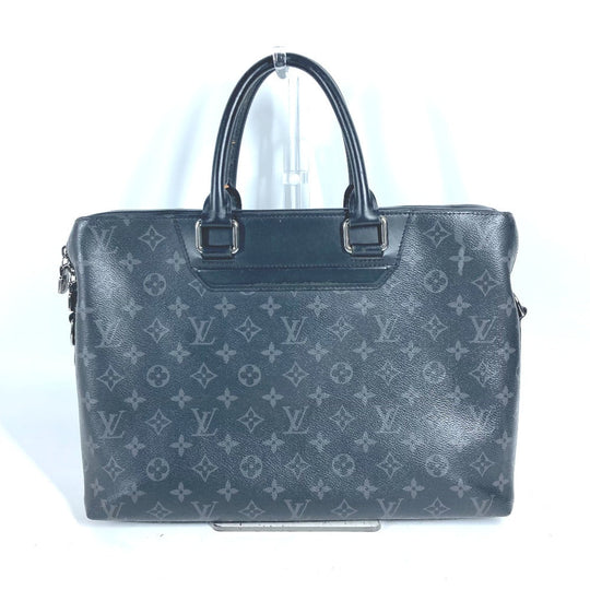 LOUIS VUITTON Business bag M44222 Monogram Eclipse Canvas black Monogram Eclipse Odise mens Used Authentic