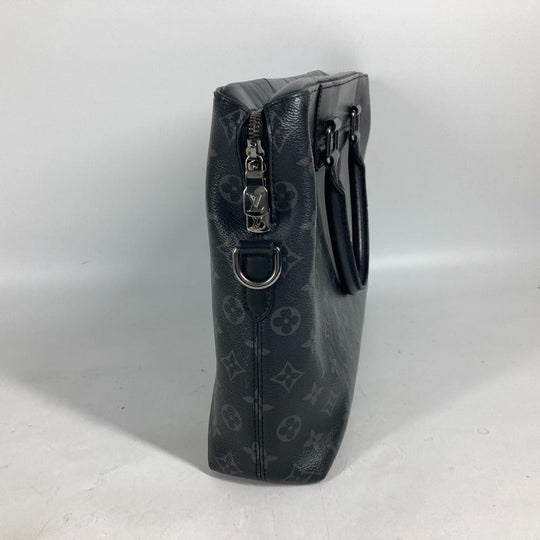 LOUIS VUITTON Business bag M44222 Monogram Eclipse Canvas black Monogram Eclipse Odise mens Used Authentic