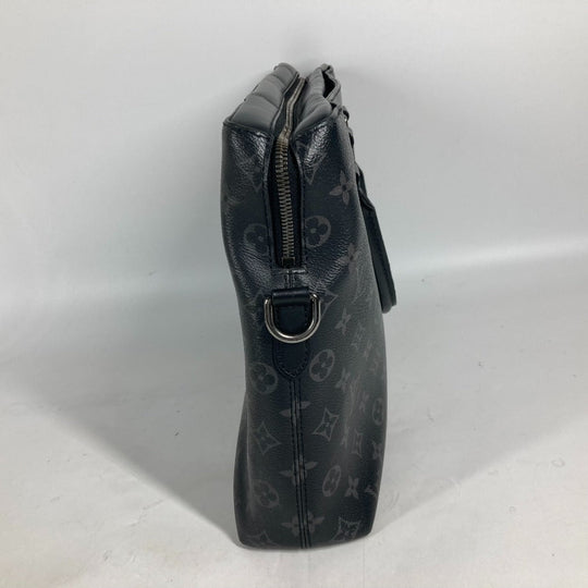 LOUIS VUITTON Business bag M44222 Monogram Eclipse Canvas black Monogram Eclipse Odise mens Used Authentic
