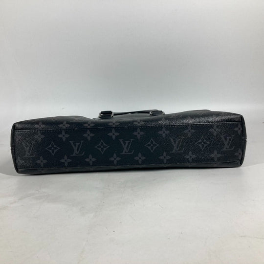 LOUIS VUITTON Business bag M44222 Monogram Eclipse Canvas black Monogram Eclipse Odise mens Used Authentic