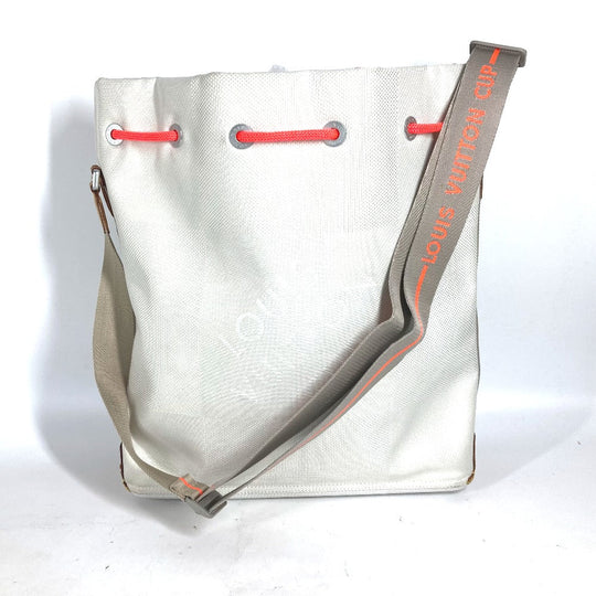 LOUIS VUITTON Shoulder Bag M80634 Damier Jean Canvas white Damier Jean Volunteer Drawstring Bag unisex(Unisex) Used Authentic