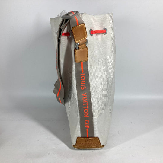 LOUIS VUITTON Shoulder Bag M80634 Damier Jean Canvas white Damier Jean Volunteer Drawstring Bag unisex(Unisex) Used Authentic
