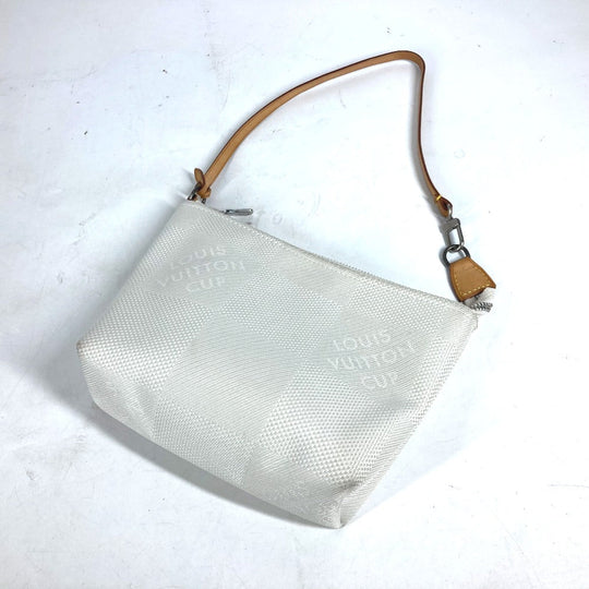 LOUIS VUITTON Shoulder Bag M80634 Damier Jean Canvas white Damier Jean Volunteer Drawstring Bag unisex(Unisex) Used Authentic