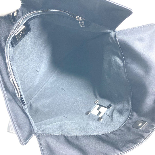 FENDI Shoulder Bag Nylon black vintage FF logo Women Used Authentic