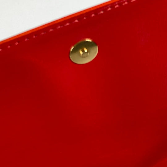 LOUIS VUITTON Shoulder Bag M91094 Monogram Vernis Red Monogram Vernis Thompson Women Used Authentic