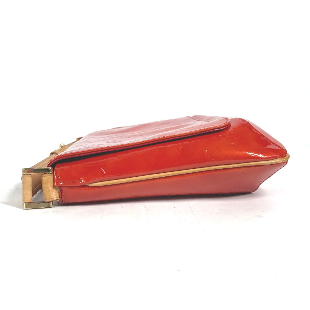 LOUIS VUITTON Shoulder Bag M91094 Monogram Vernis Red Monogram Vernis Thompson Women Used Authentic