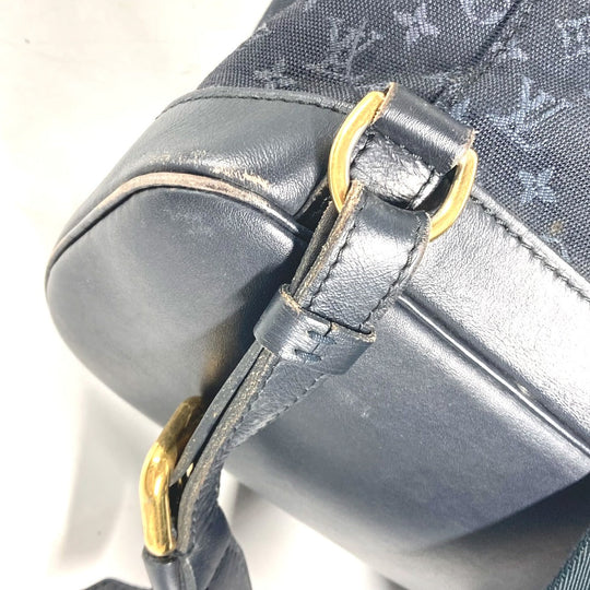LOUIS VUITTON Backpack M92455 Monogram denim Navy Monogram Mini Denim MontsourisGM