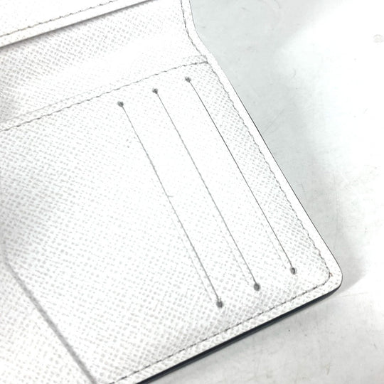 LOUIS VUITTON Card Case M30933 Taiga Leather, Monogram Canvas white Taigalama Organizer De Poch unisex(Unisex) Used Authentic