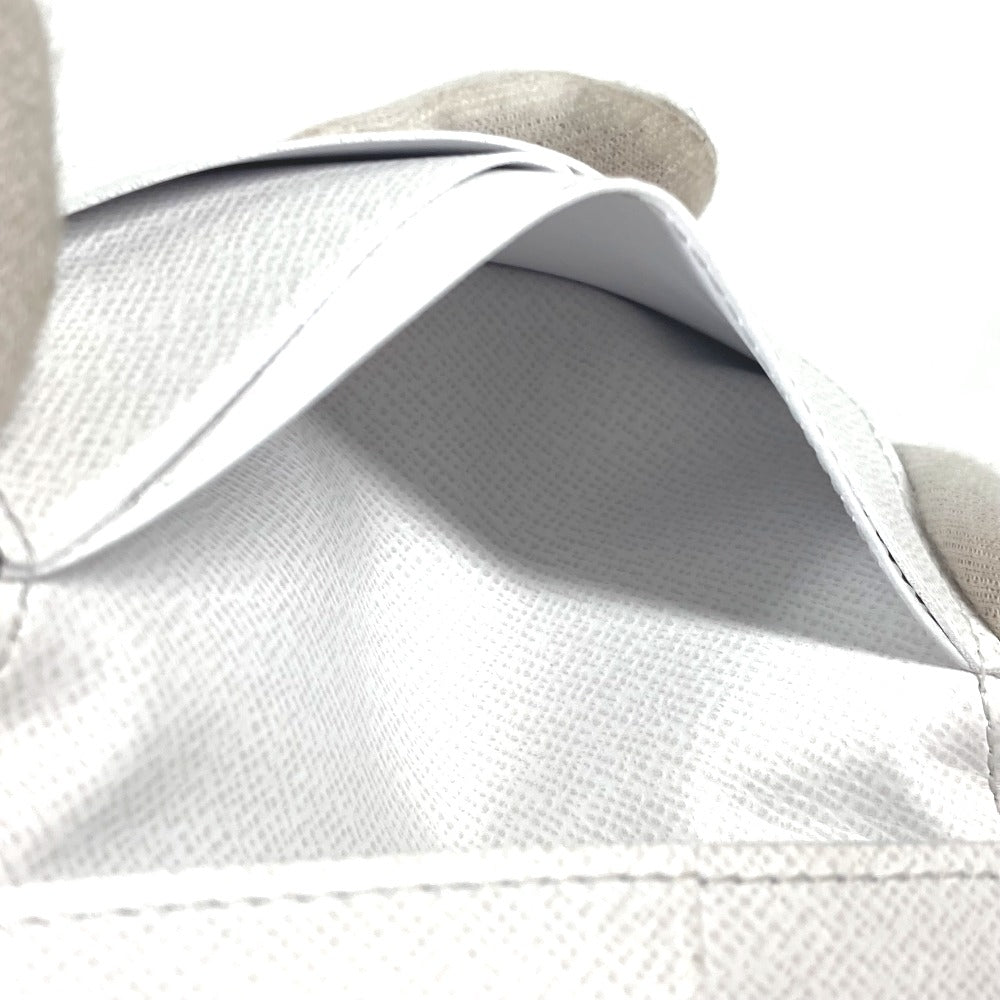LOUIS VUITTON Card Case M30933 Taiga Leather, Monogram Canvas white Taigalama Organizer De Poch unisex(Unisex) Used Authentic