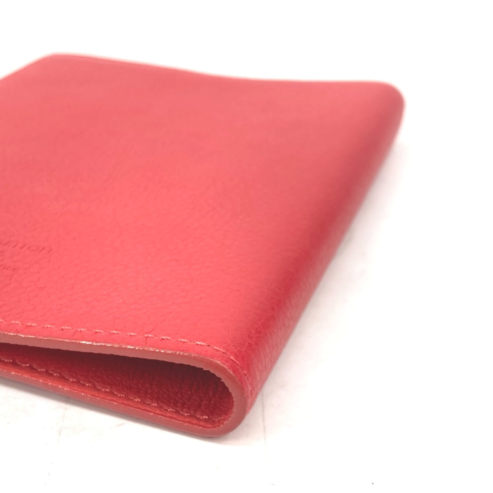 LOUIS VUITTON Notebook cover M58151 , Veau Cashmere Leather Red Couverture Carnet PM