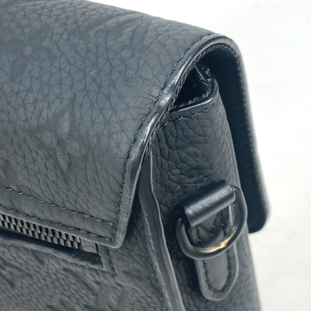LOUIS VUITTON Handbag M20835 Taurillon Clemence Leather black Monogram Taurillon Clemence S-Lock Briefcase mens Used Authentic