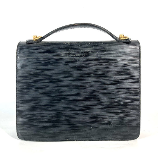 LOUIS VUITTON Handbag M52122 Epi Leather black Epi Monceau mens Used Authentic