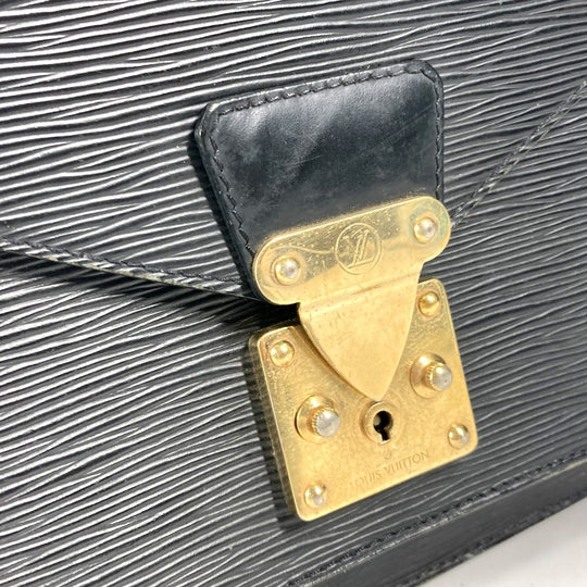 LOUIS VUITTON Handbag M52122 Epi Leather black Epi Monceau mens Used Authentic