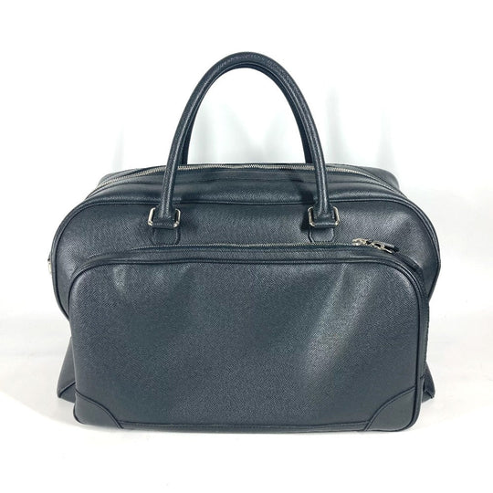 LOUIS VUITTON Boston Duffel bag M31132 Taiga Leather black Taiga Nikolai mens Used Authentic