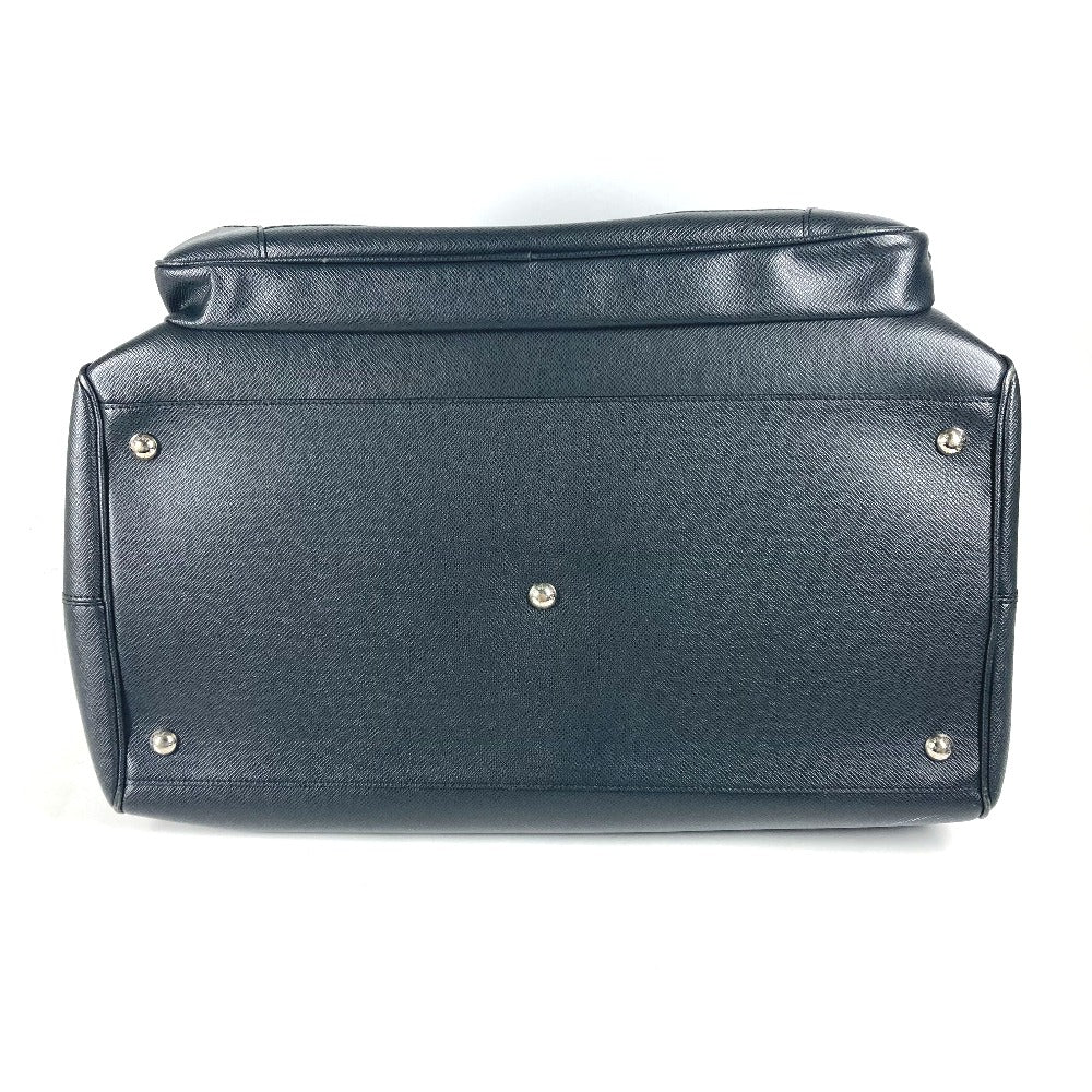 LOUIS VUITTON Boston Duffel bag M31132 Taiga Leather black Taiga Nikolai mens Used Authentic