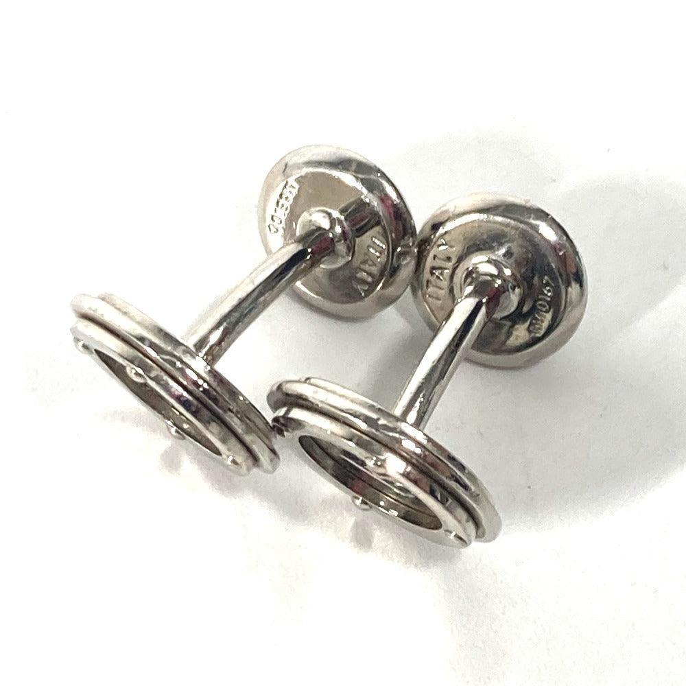 LOUIS VUITTON cuffs M68100 metal Silver Cufflinks Cuffs LV Circle mens Used Authentic