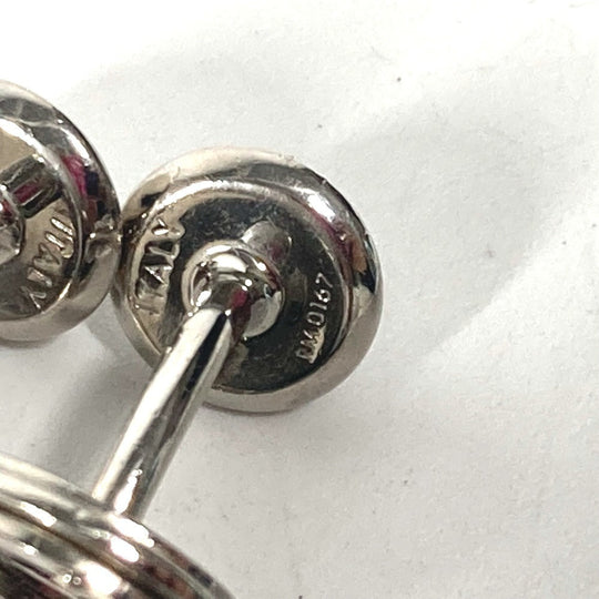 LOUIS VUITTON cuffs M68100 metal Silver Cufflinks Cuffs LV Circle mens Used Authentic