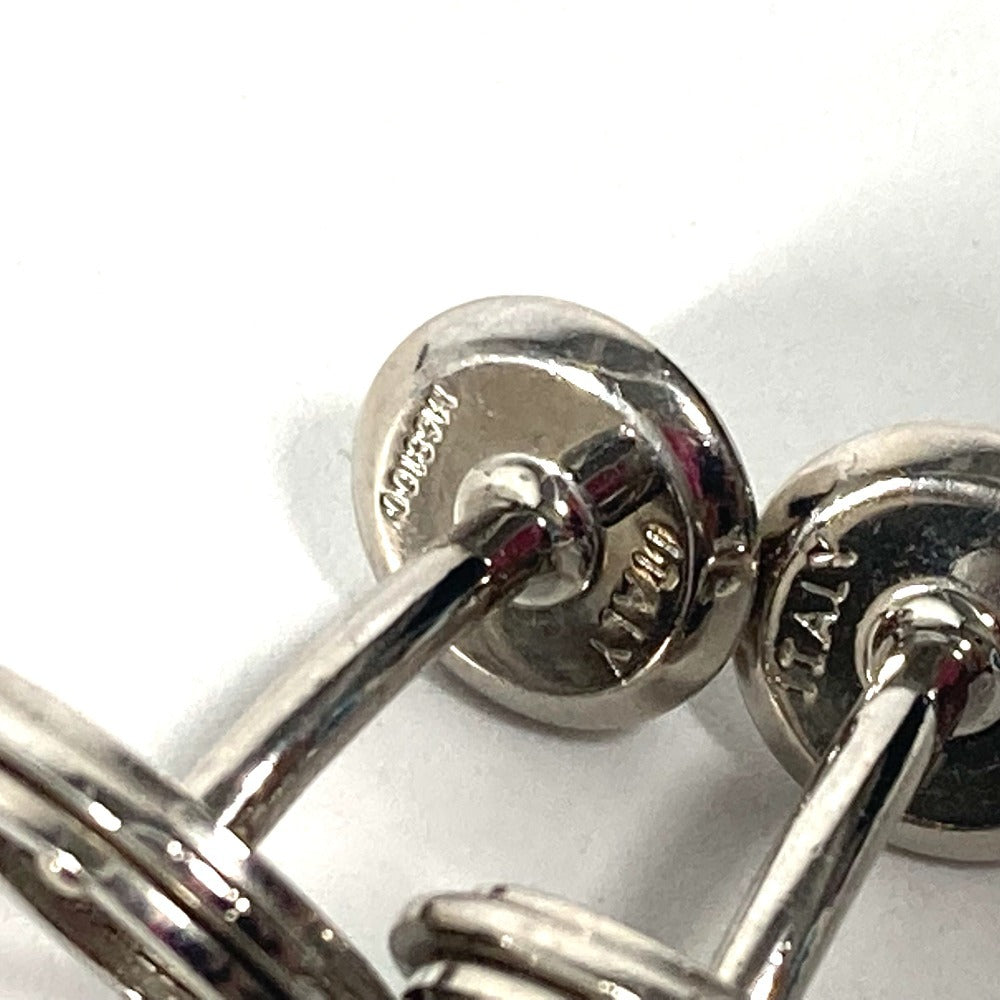 LOUIS VUITTON cuffs M68100 metal Silver Cufflinks Cuffs LV Circle mens Used Authentic