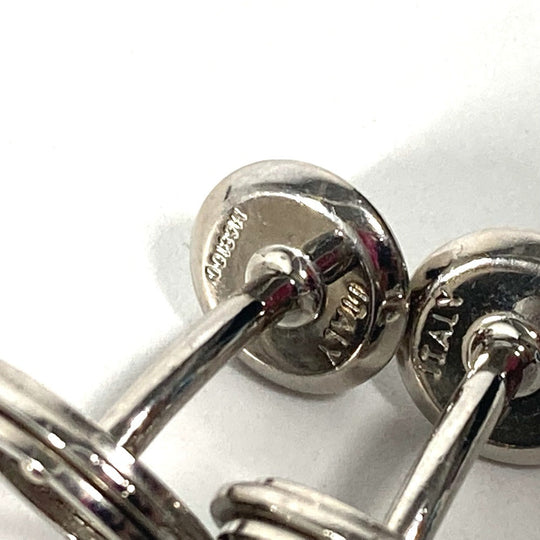 LOUIS VUITTON cuffs M68100 metal Silver Cufflinks Cuffs LV Circle mens Used Authentic