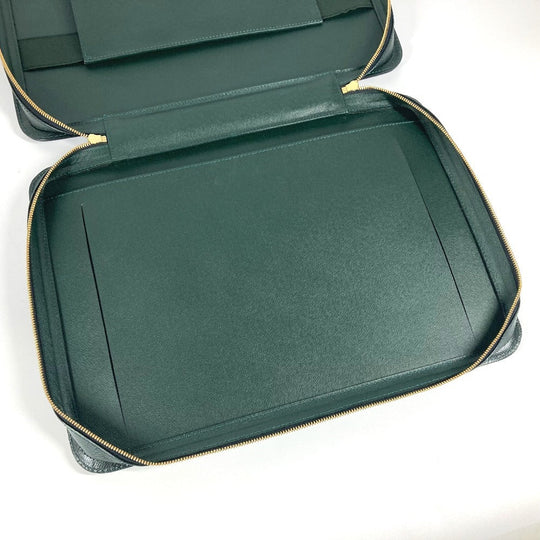 LOUIS VUITTON Business bag M30064 Taiga Leather green Taiga Baltic